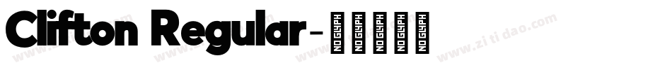 Clifton Regular字体转换